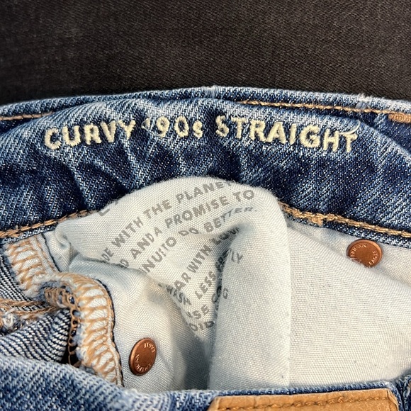American Eagle Outfitters Curvy 90s Straight Women's Blue Jeans size 4 - Picture 7 of 7